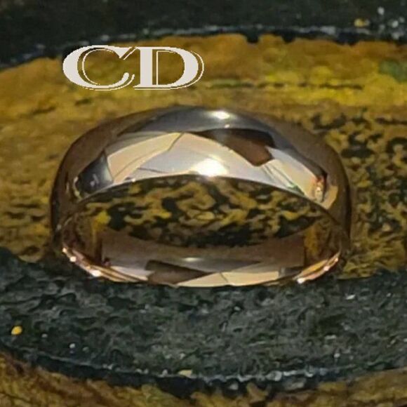 Women's Rose Gold Promise Ring - Girl's Rose Gold Wedding Ring - Picture 6 of 7